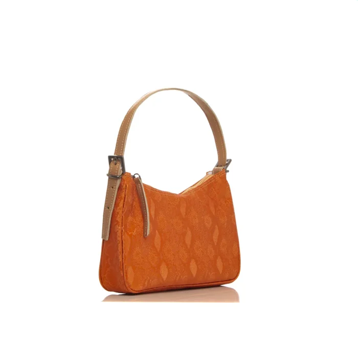 Vintage Snake Baguette Bag Πορτοκαλί - Image 2