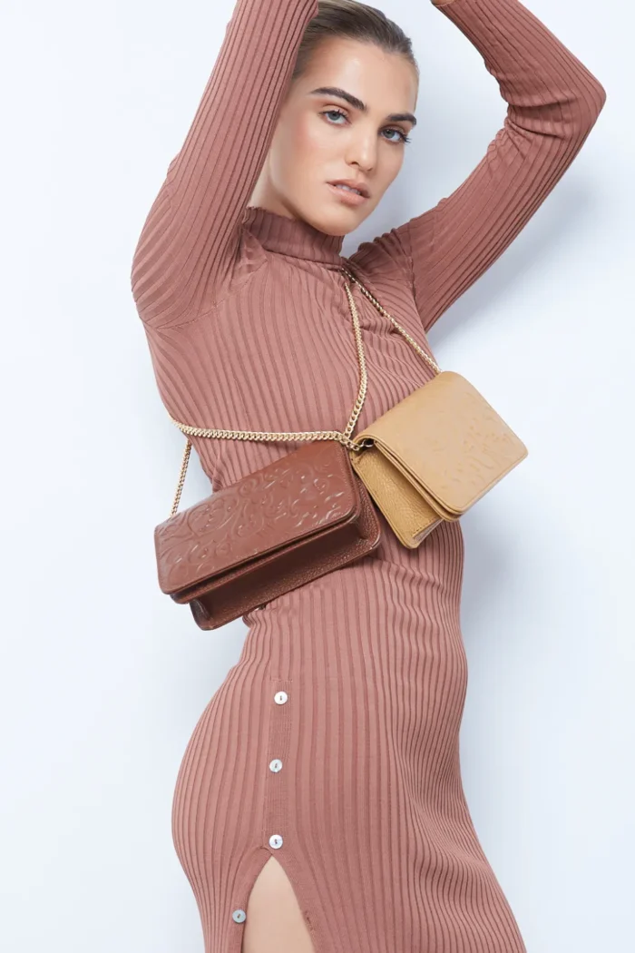 Paisley Τσάντα Ώμου Καφε Small - Image 5