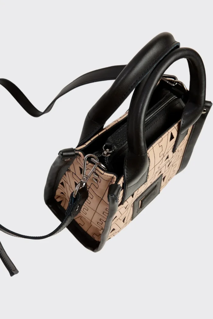 Mini Ea Tote & Shopper Bag Μπέζ - Image 4