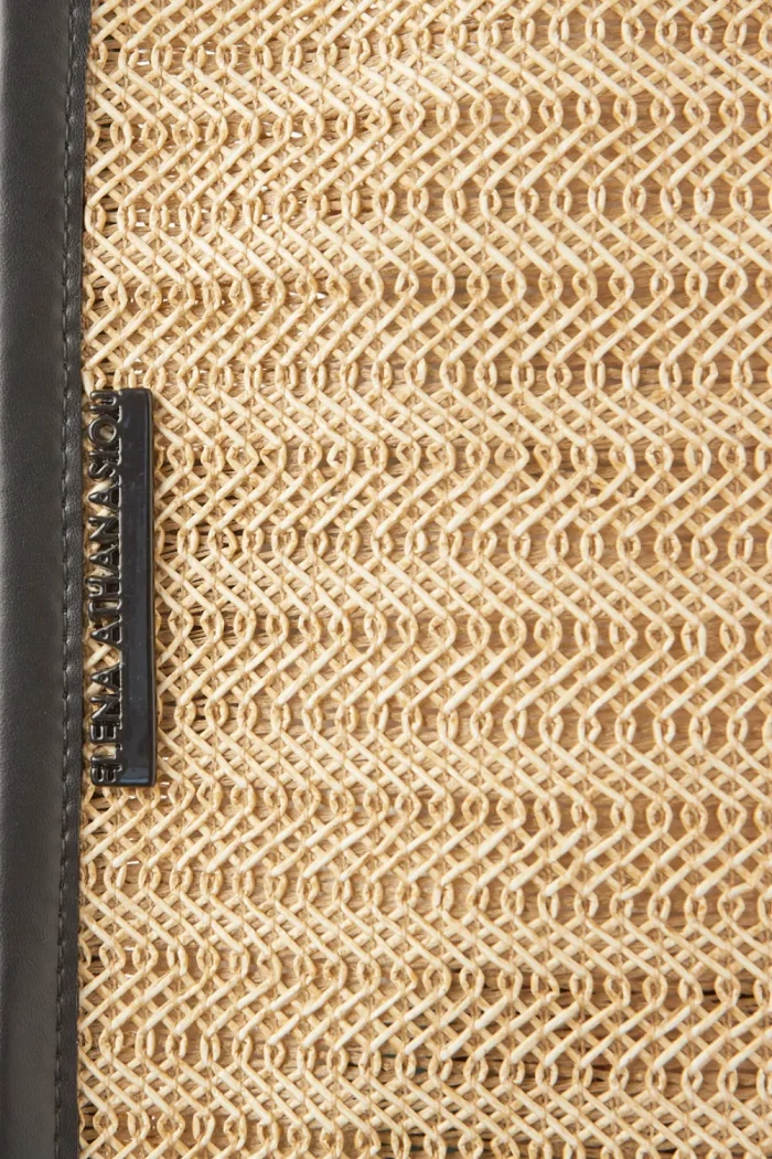 Natural Straw Clutch Τσάντα Εξόδου Μπεζ - Image 2