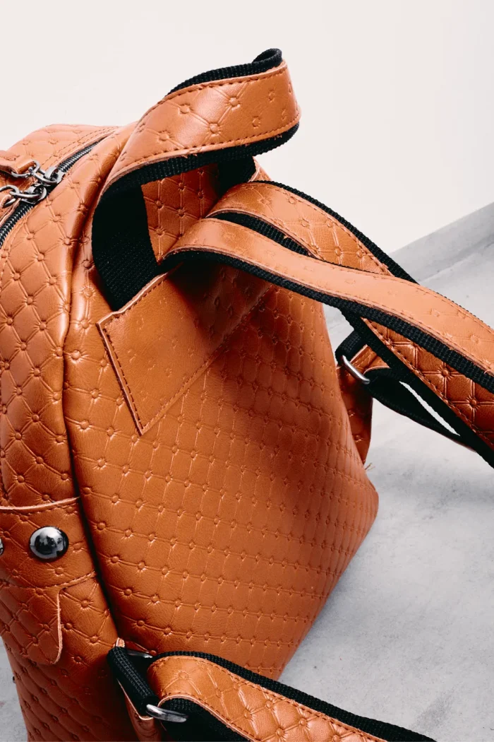 Retro Backpack Γυναικείο Κονιάκ Small - Image 6