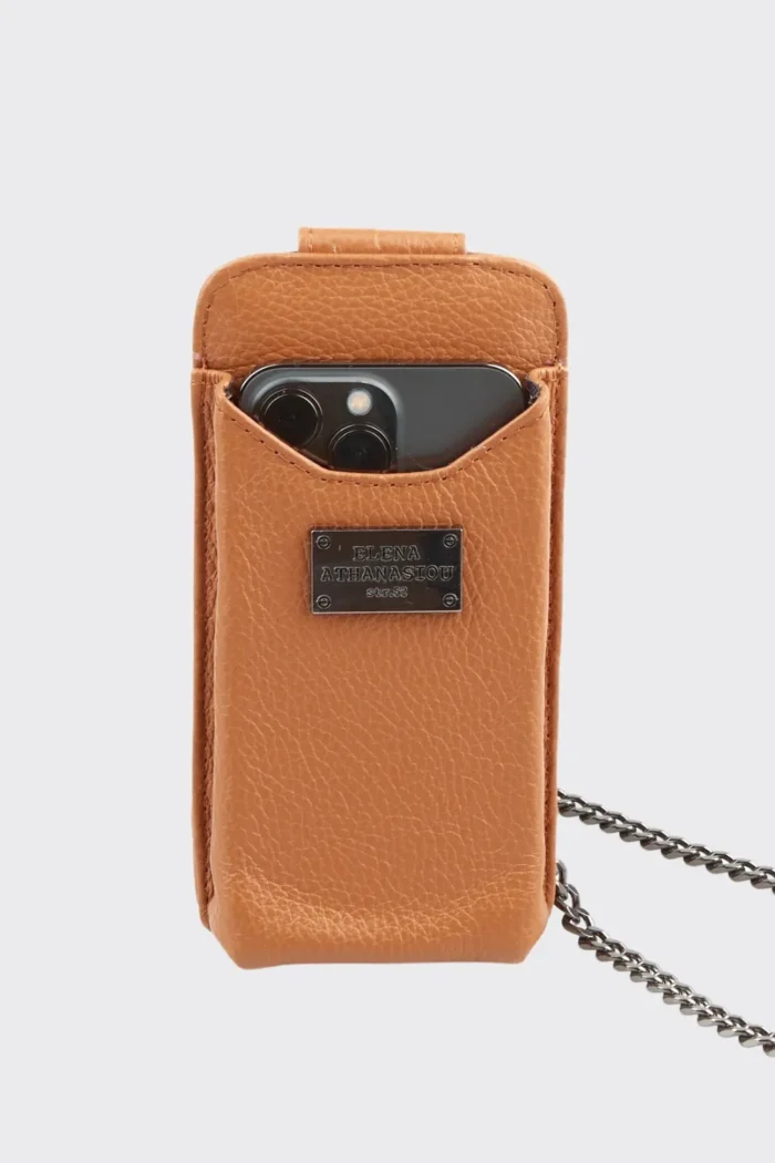 Chain Phone Bag Κονιάκ - Image 4