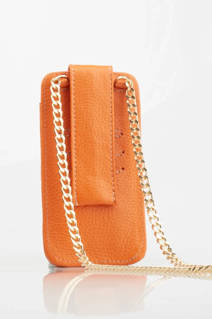 Chain Case Phone Bag Πορτοκαλί - Image 5