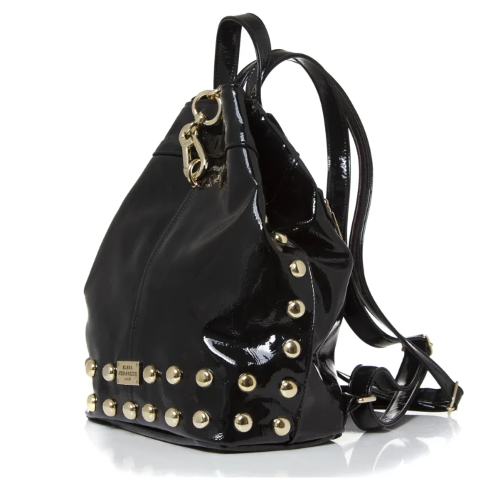 Black N' Metal Vinyl Backpack Γυναικείο Μαύρη - Image 2