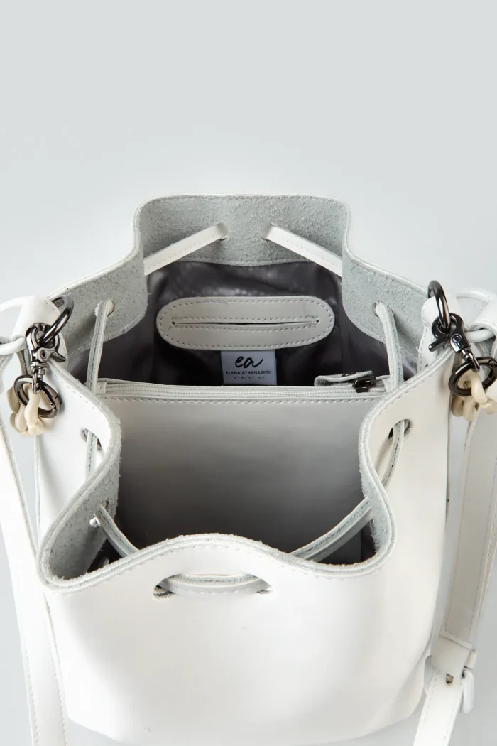 White Chain Pouch Bag Λευκό - Image 6