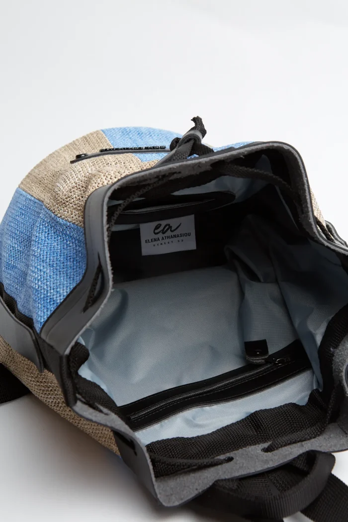 S. Natural Straw Backpack Γυναικείο Μπλε - Image 6