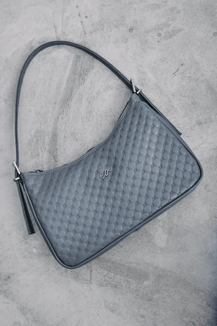 Vintage Baguette Bag Γκρι - Image 2