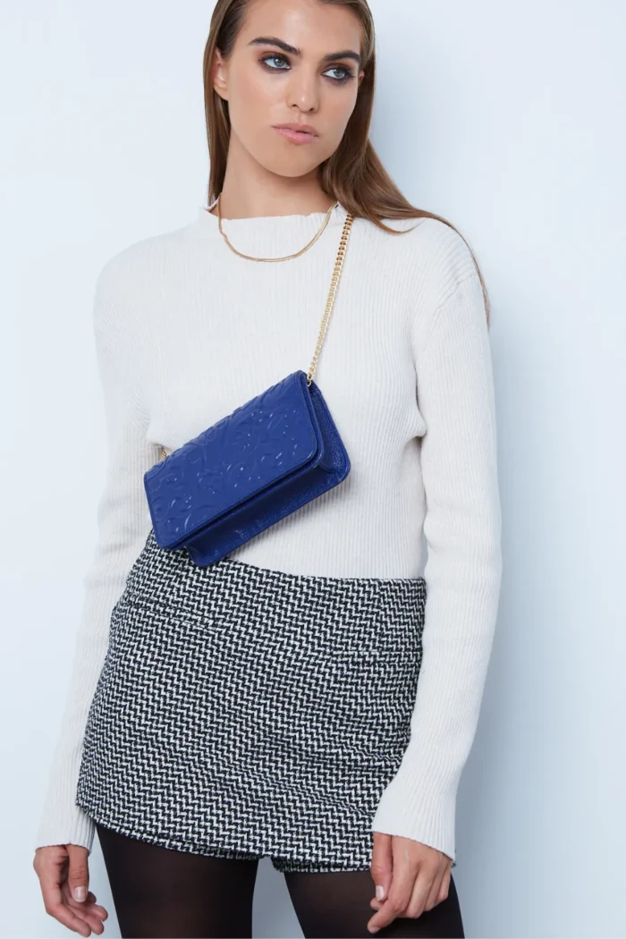 Paisley Τσάντα Ώμου Μπλε Small - Image 4