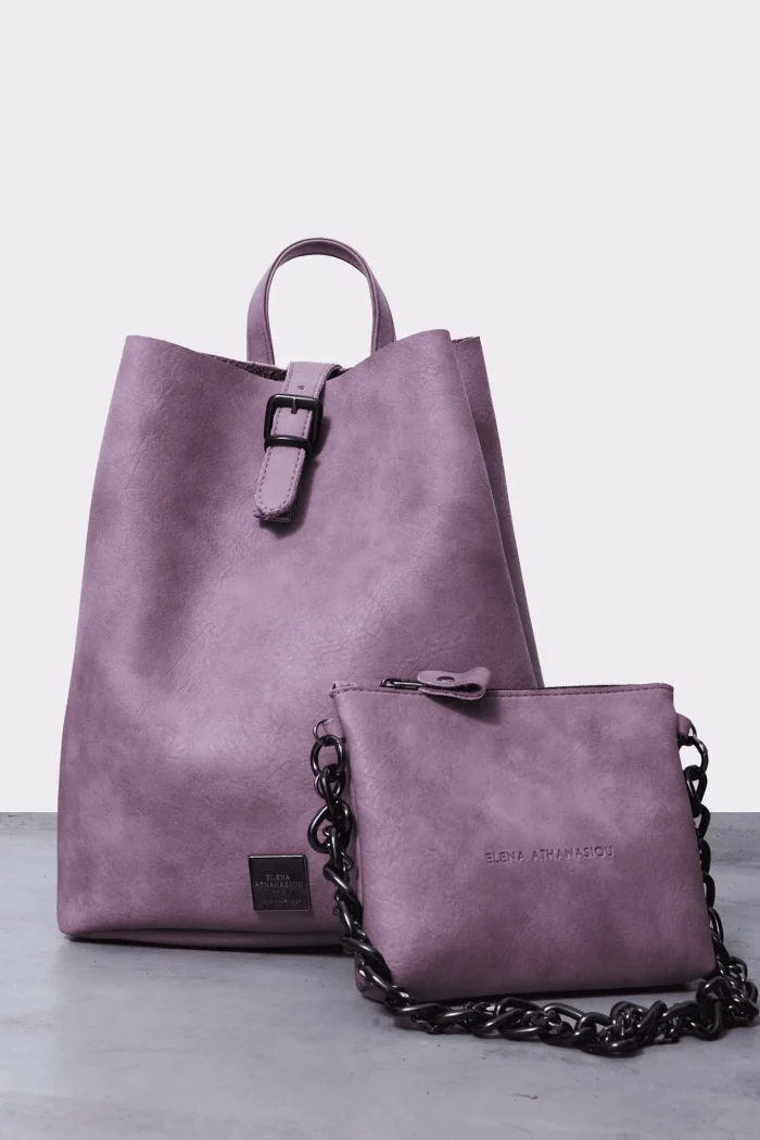 Retro Chain Backpack Γυναικείο Ροζ - Image 2