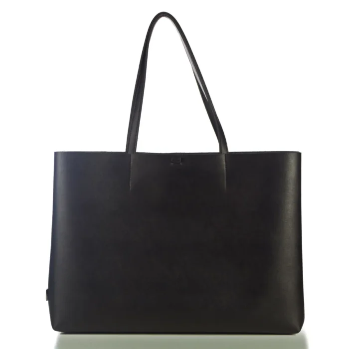 Slim Short Tote & Shopper Bag Μαυρη - Image 4