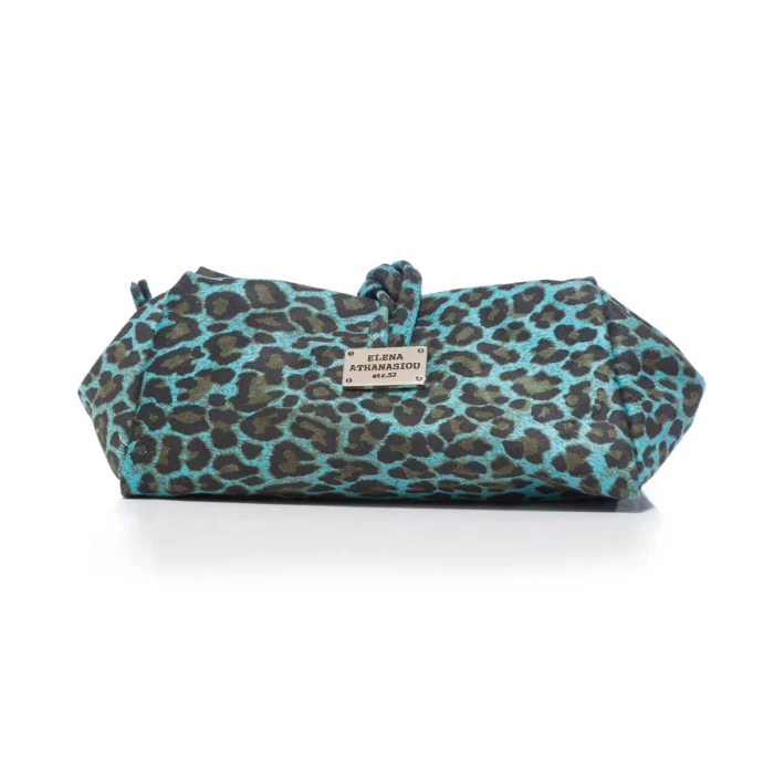 Lunchbag Suede Τσάντα Εξοδου Animal Print Πρασινο Large - Image 2