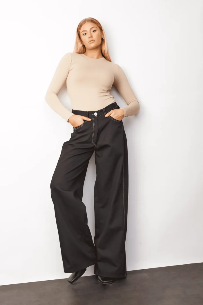 Pauline Pants Apparel Μαύρο - Image 2