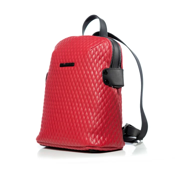 Biker Cap Backpack Γυναικείο Κόκκινο - Image 2