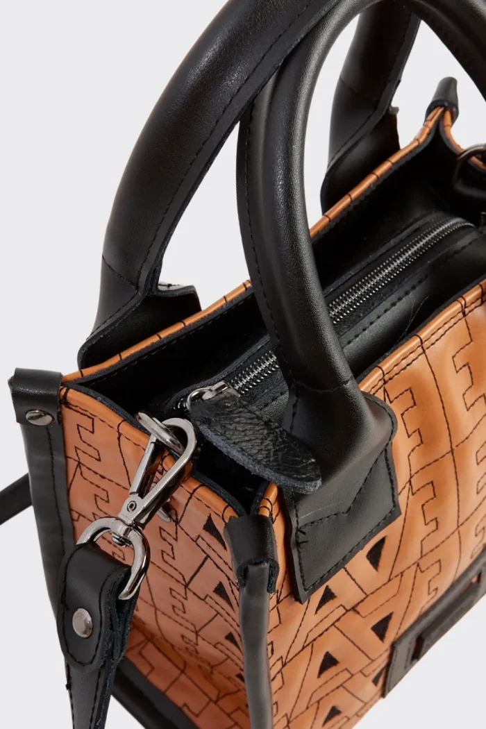 Mini Ea Tote & Shopper Bag Κονιάκ - Image 4