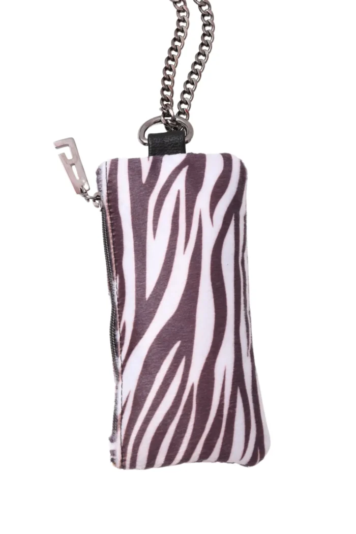 Chain Wallet Phone Bag Zebra White - Image 2