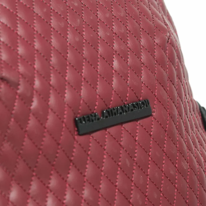 Biker Cap Backpack Γυναικείο Μπορντώ - Image 4