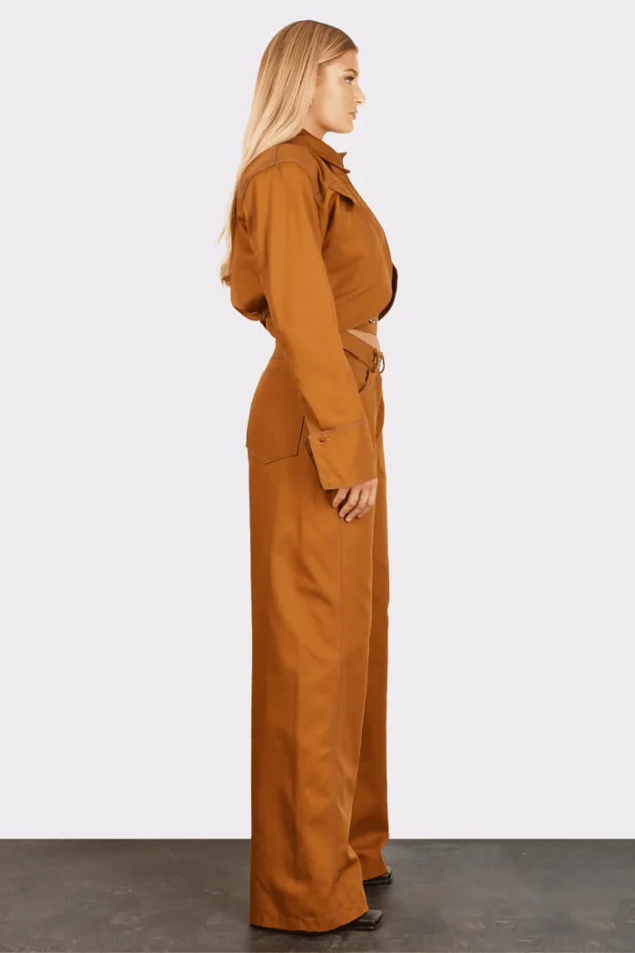 Andriana Crop Jacket Apparel  Terracotta - Image 3