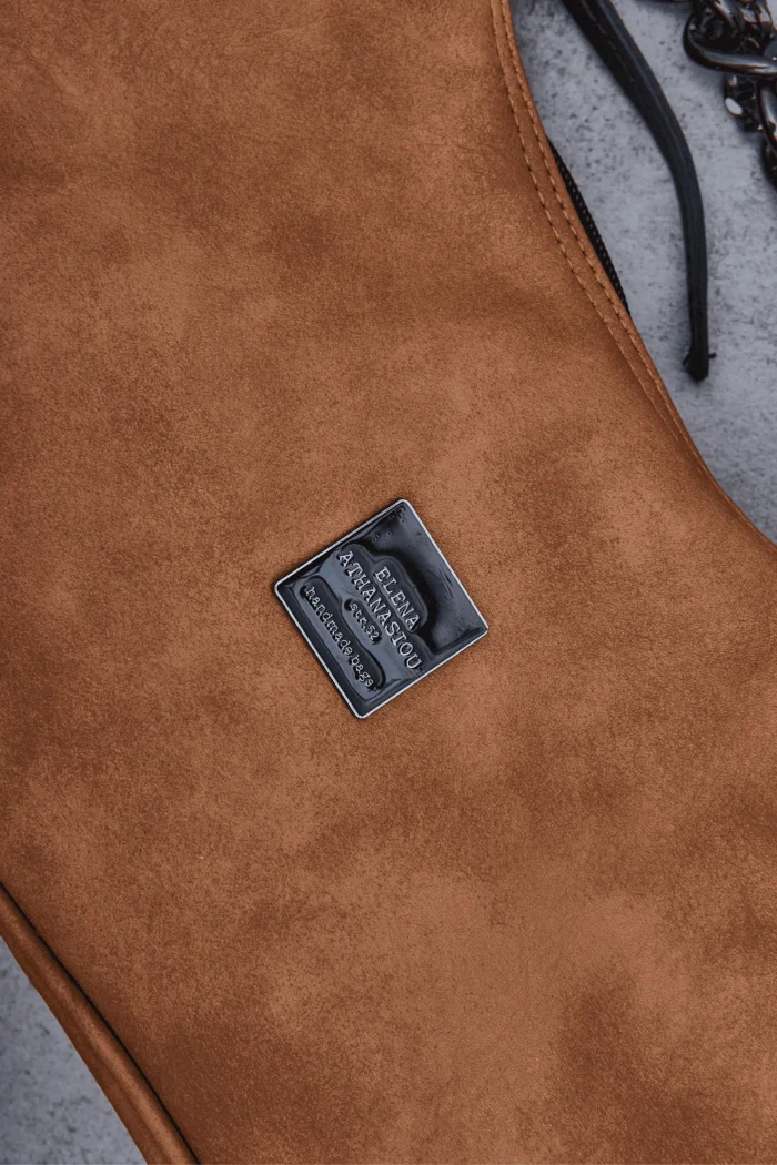 Retro Chain Baguette Bag Κονιακ - Image 5