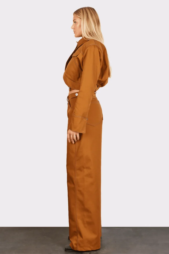Andriana Crop Jacket Apparel  Terracotta - Image 2
