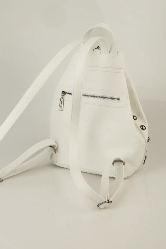 Black N' Metal Straw Backpack Γυναικείο Λευκό - Image 4