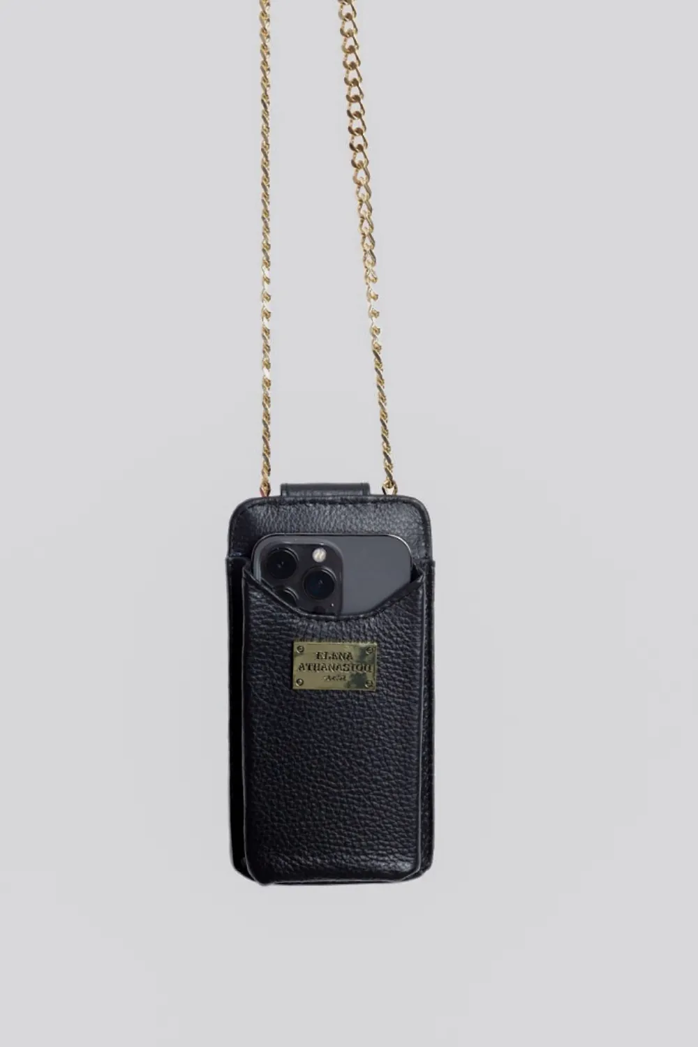 Chain Phone Bag Μαύρη - Image 1