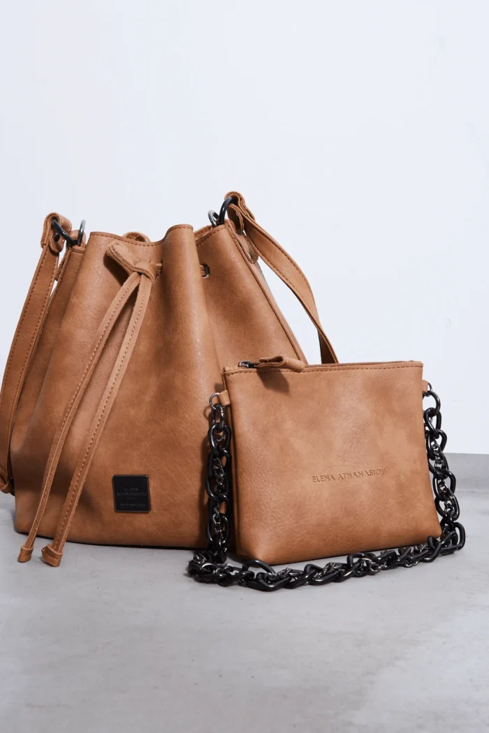 Retro Chain Pouch Bag Κονιάκ - Image 3