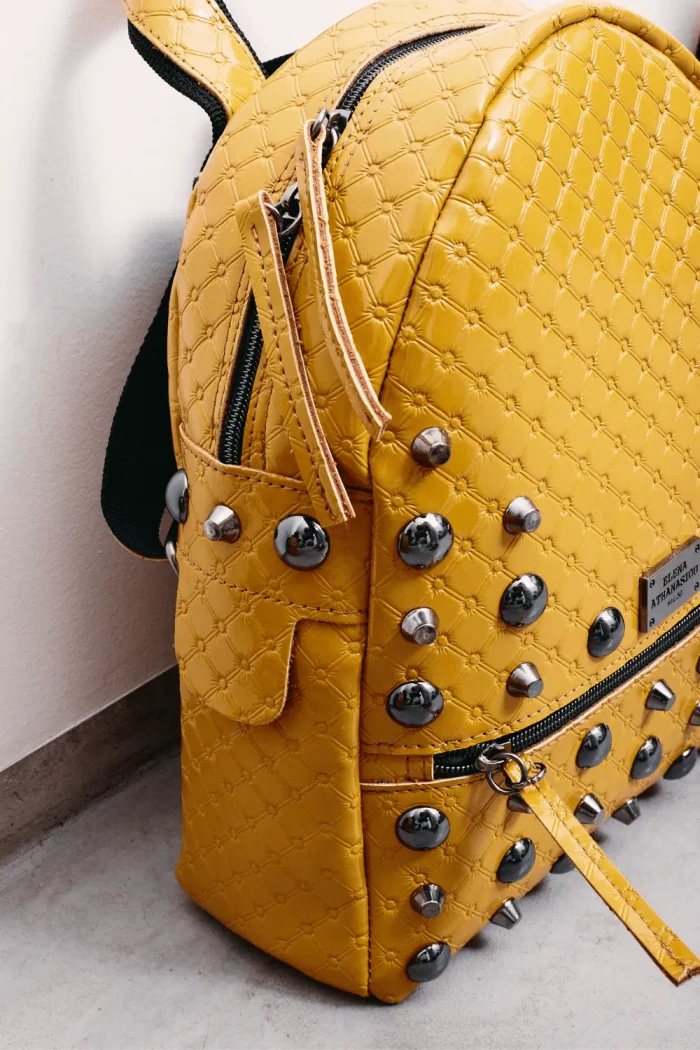 Retro Backpack Γυναικείο Κίτρινο Small - Image 3