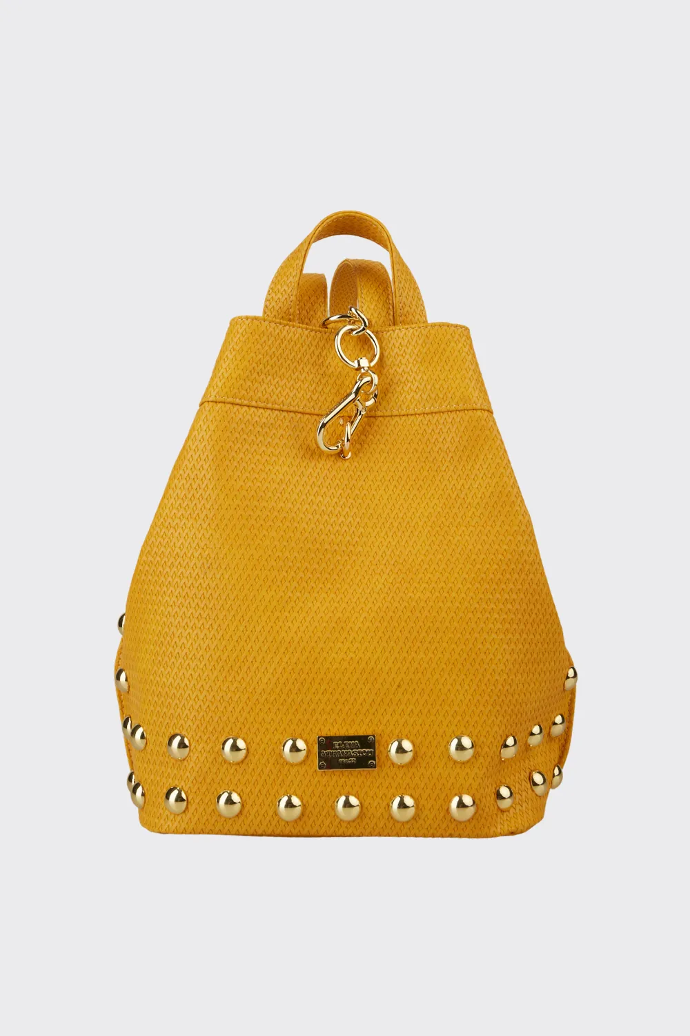 Black N' Metal Straw Backpack Γυναικείο Κίτρινο - Image 1