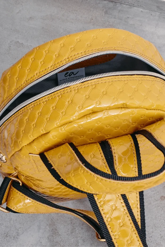 Retro Backpack Γυναικείο Κίτρινο Small - Image 6