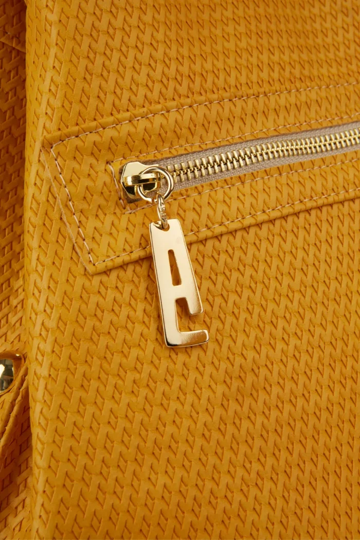 Black N' Metal Straw Backpack Γυναικείο Κίτρινο - Image 5