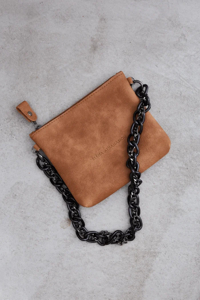 Retro Chain Pouch Bag Κονιάκ - Image 4