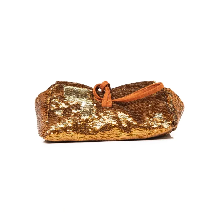 Lunchbag Sequin Τσάντα Εξοδου Bronze Large - Image 3