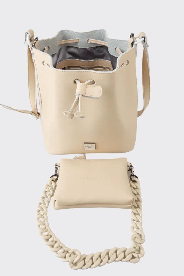 Chain Pouch Bags Μπεζ - Image 5