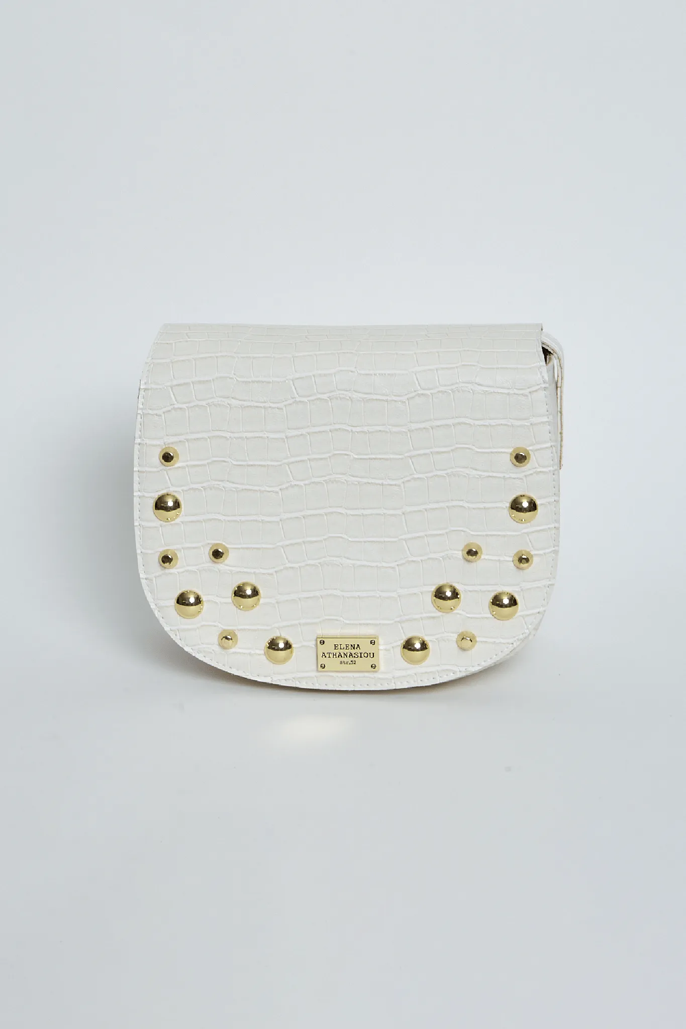 Croco Τσάντα Χιαστι Λευκο Xl - Image 1