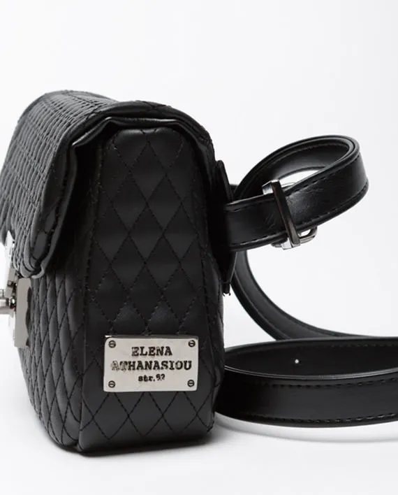 Belt Bag Τσάντα Εξοδου Μαυρη- Χρυσό - Image 3