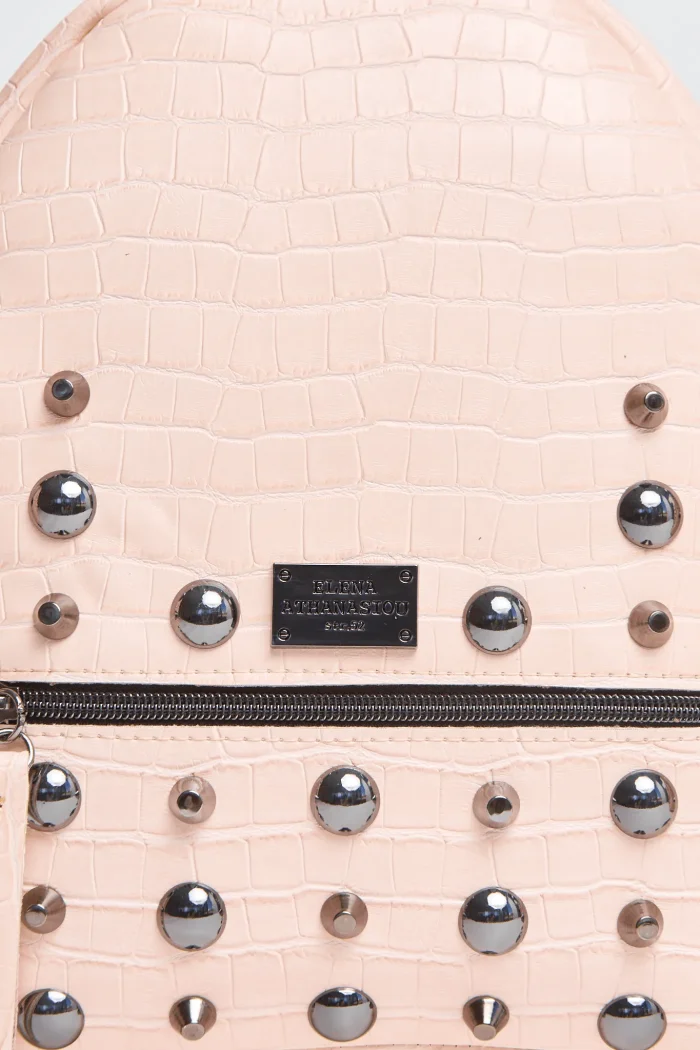 Croco Backpack Γυναικείο Ροζ Large - Image 4