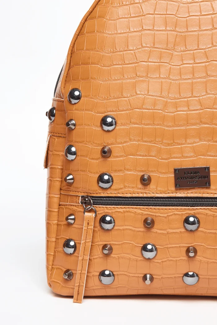 Croco Backpack Γυναικείο Κονιάκ Large - Image 4