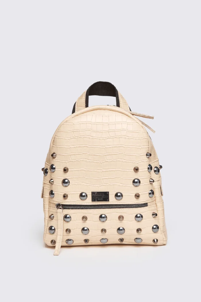 Croco Backpack Γυναικείο Μπεζ Small - Image 2