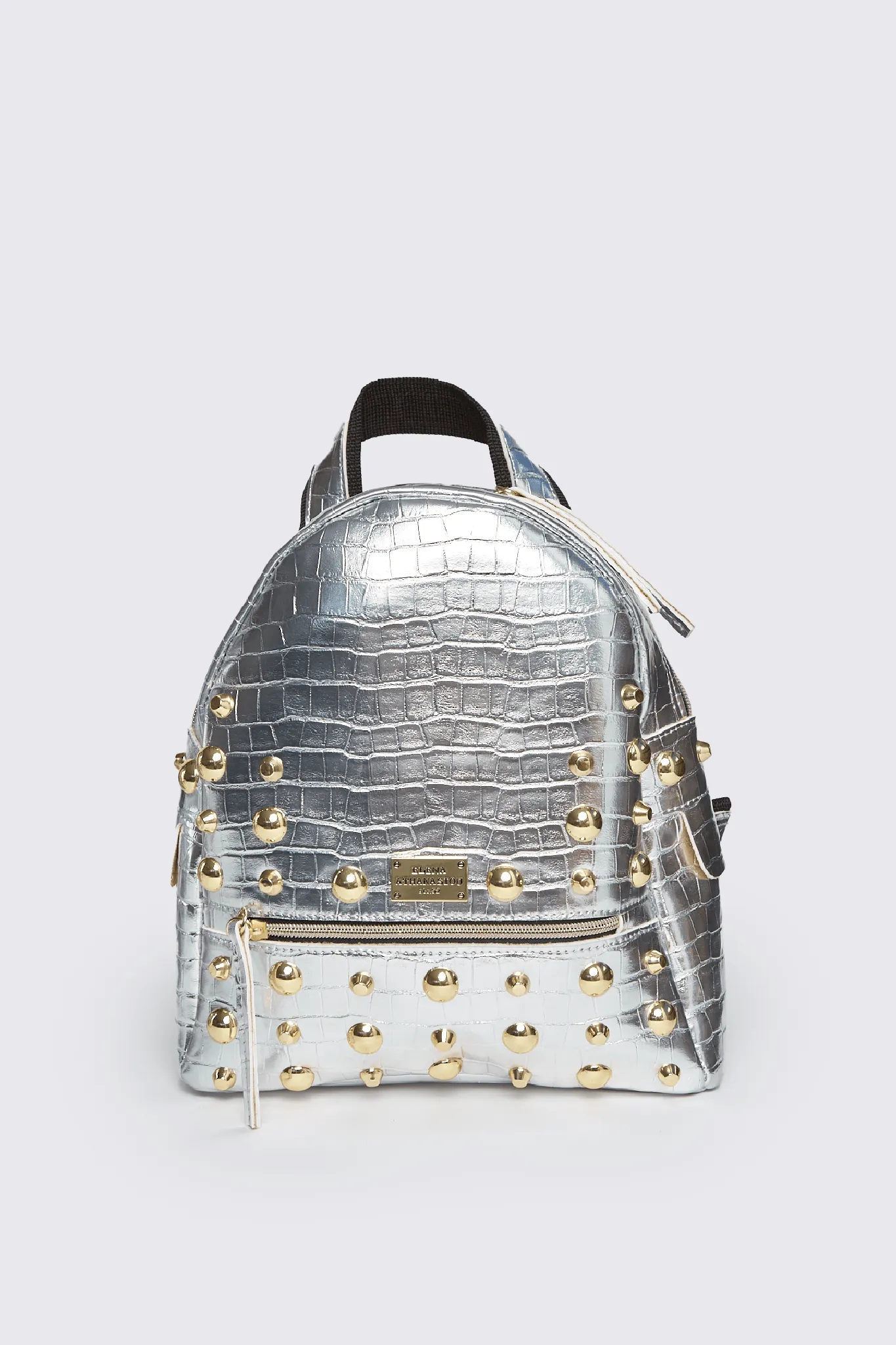 Croco Backpack Γυναικείο Ασημί Small - Image 1