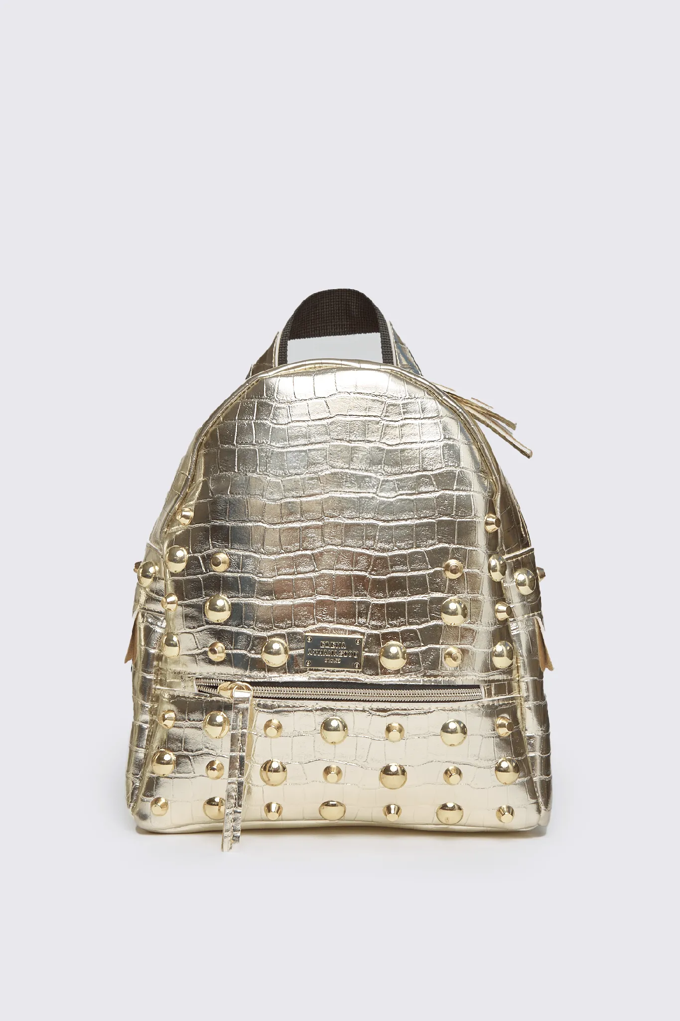 Croco Backpack Γυναικείο Χρυσό Small - Image 1
