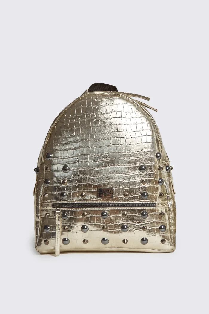 Croco Backpack Γυναικείο Χρυσό Large - Image 2