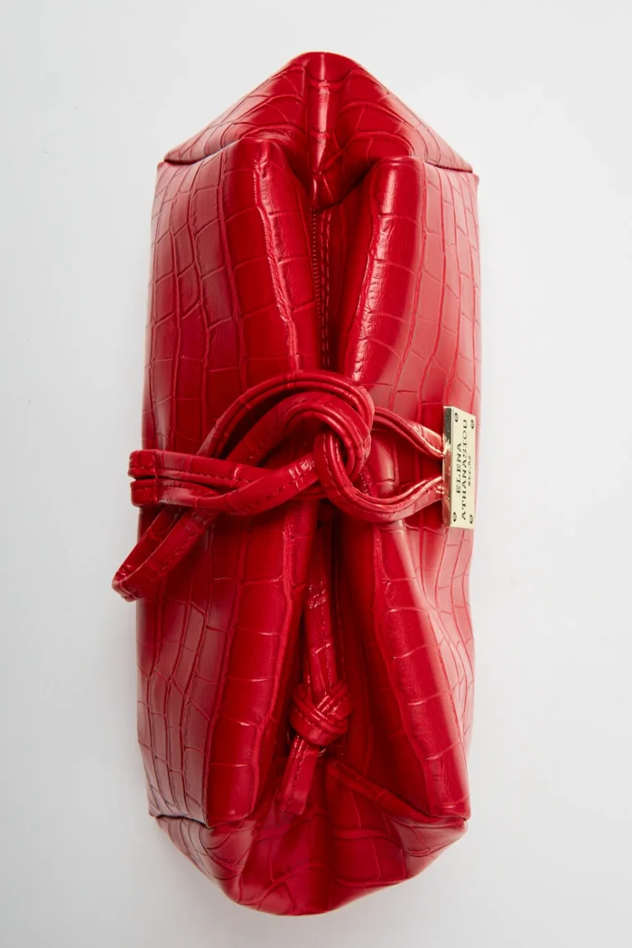 Lunchbag Croco Τσάντα Εξοδου Κοκκινο - Image 3