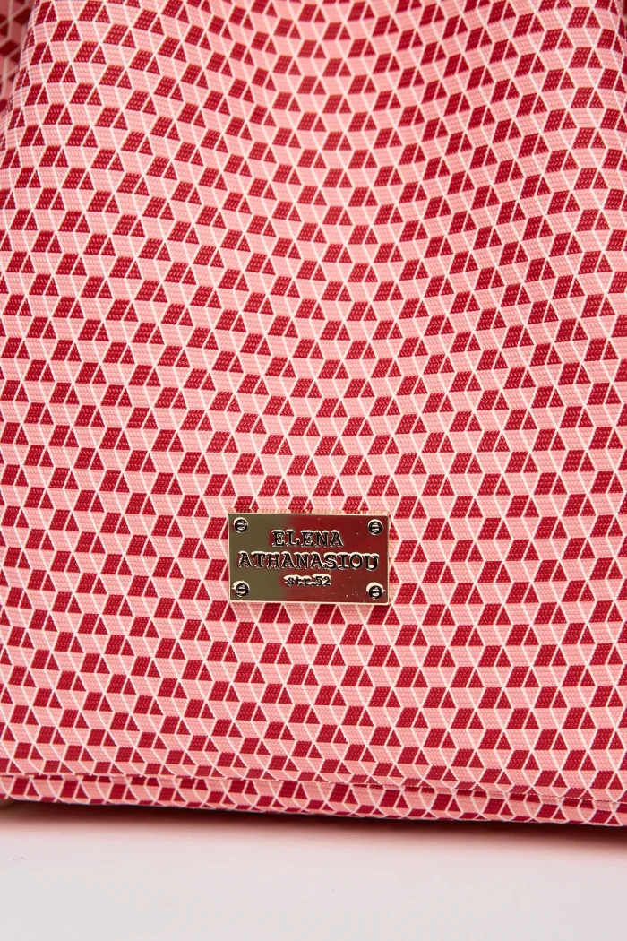 Cube Pouch Bag Ρόζ - Image 4