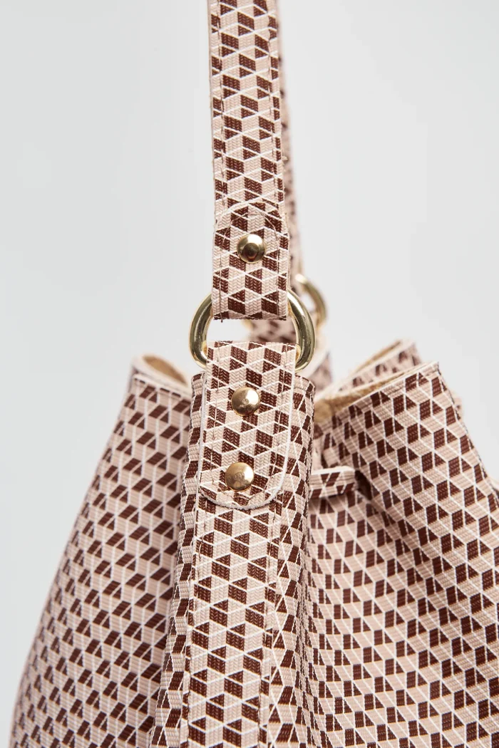 Cube Pouch Bag Καφέ - Image 3