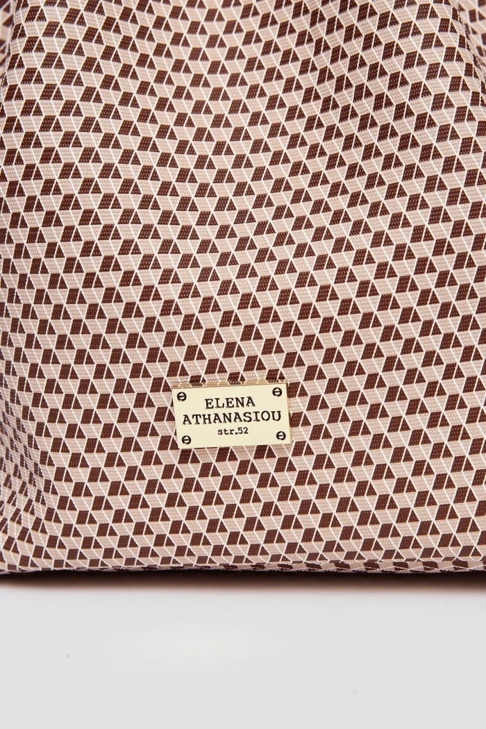 Cube Pouch Bag Καφέ - Image 4