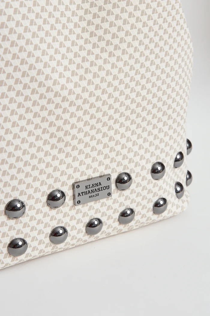 Black N' Metal Cube Backpack Γυναικείο Λευκό - Image 4