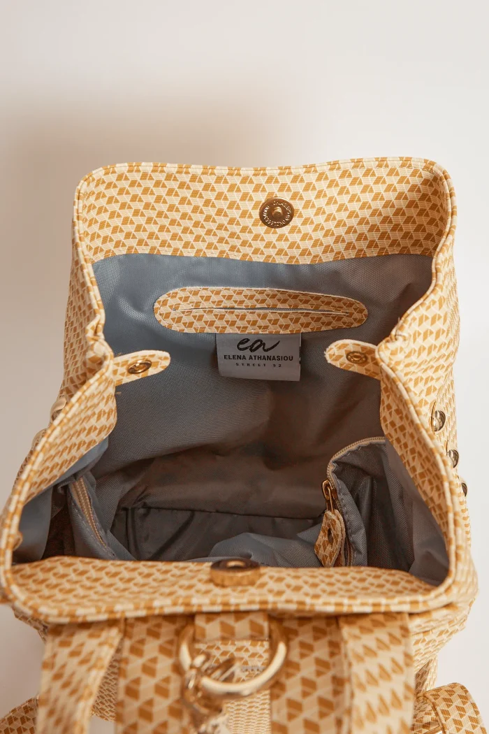 Black N' Metal Cube Backpack Γυναικείο Κίτρινο - Image 7