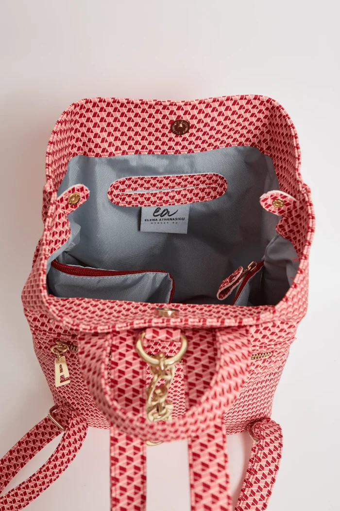 Black N' Metal Cube Backpack Γυναικείο Ρόζ - Image 8