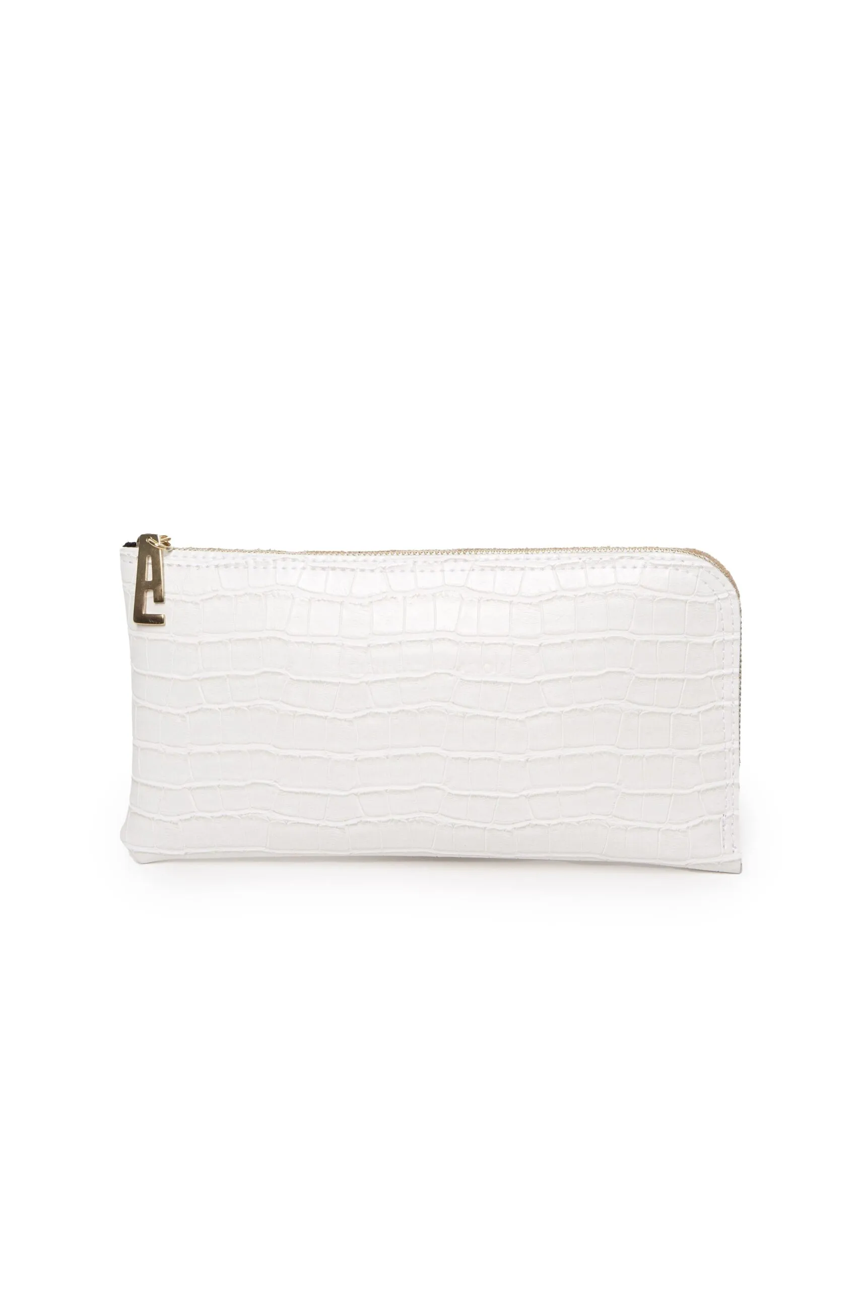 Croco Clutch Bag Λευκό - Image 1