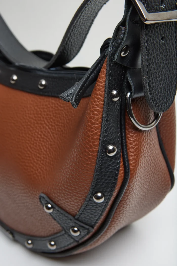 Hype Vegan Baguette Bag Καφε - Image 4